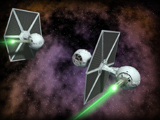 TIE/ex1; Turbolaser Fighters on patrol